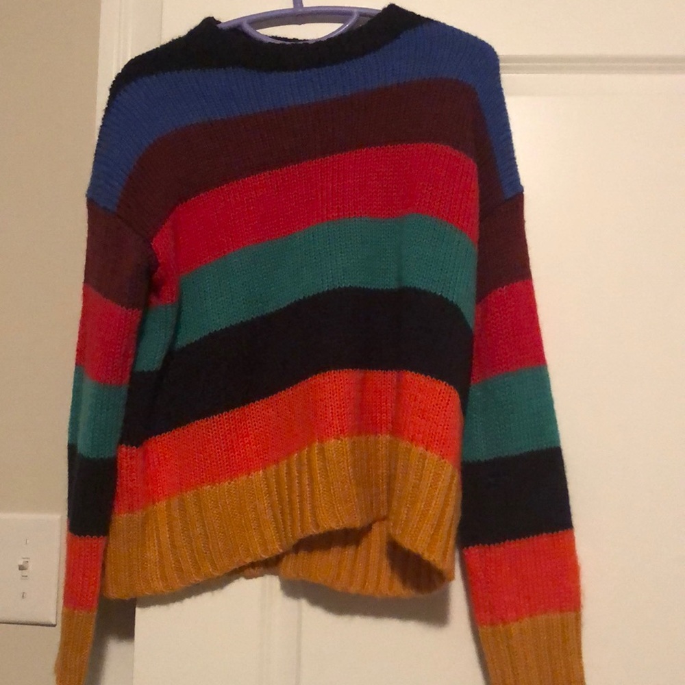 uo striped sweater